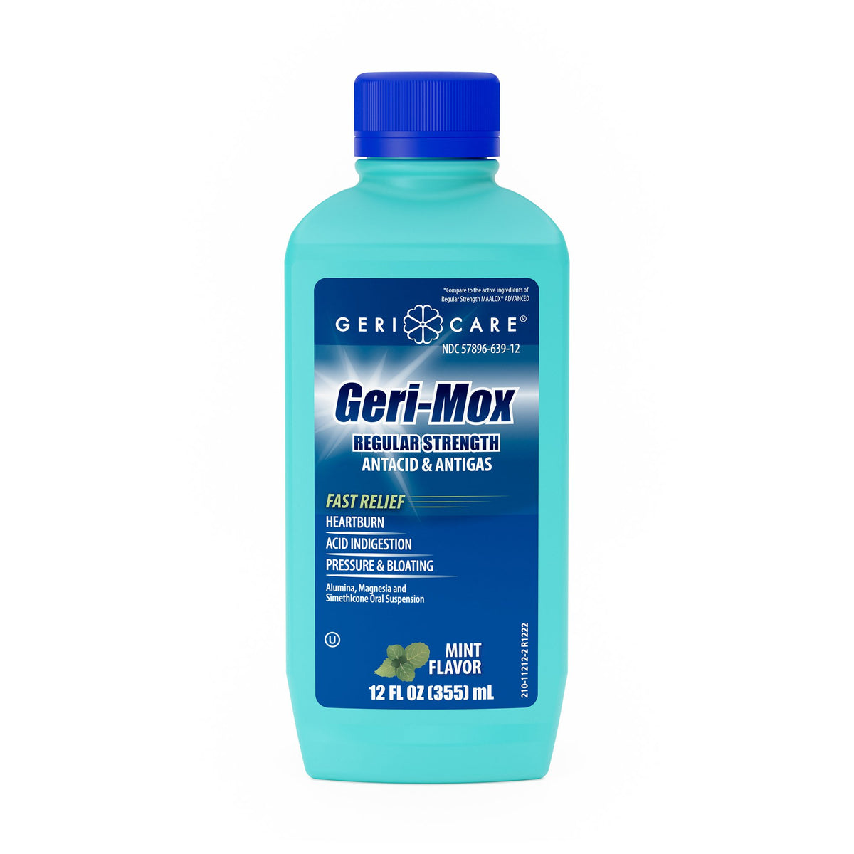 Geri-Care Geri-Mox Aluminum Hydroxide / Magnesium Hydroxide Antacid-Antacid Geri-Care Oral Suspension 12 oz.
