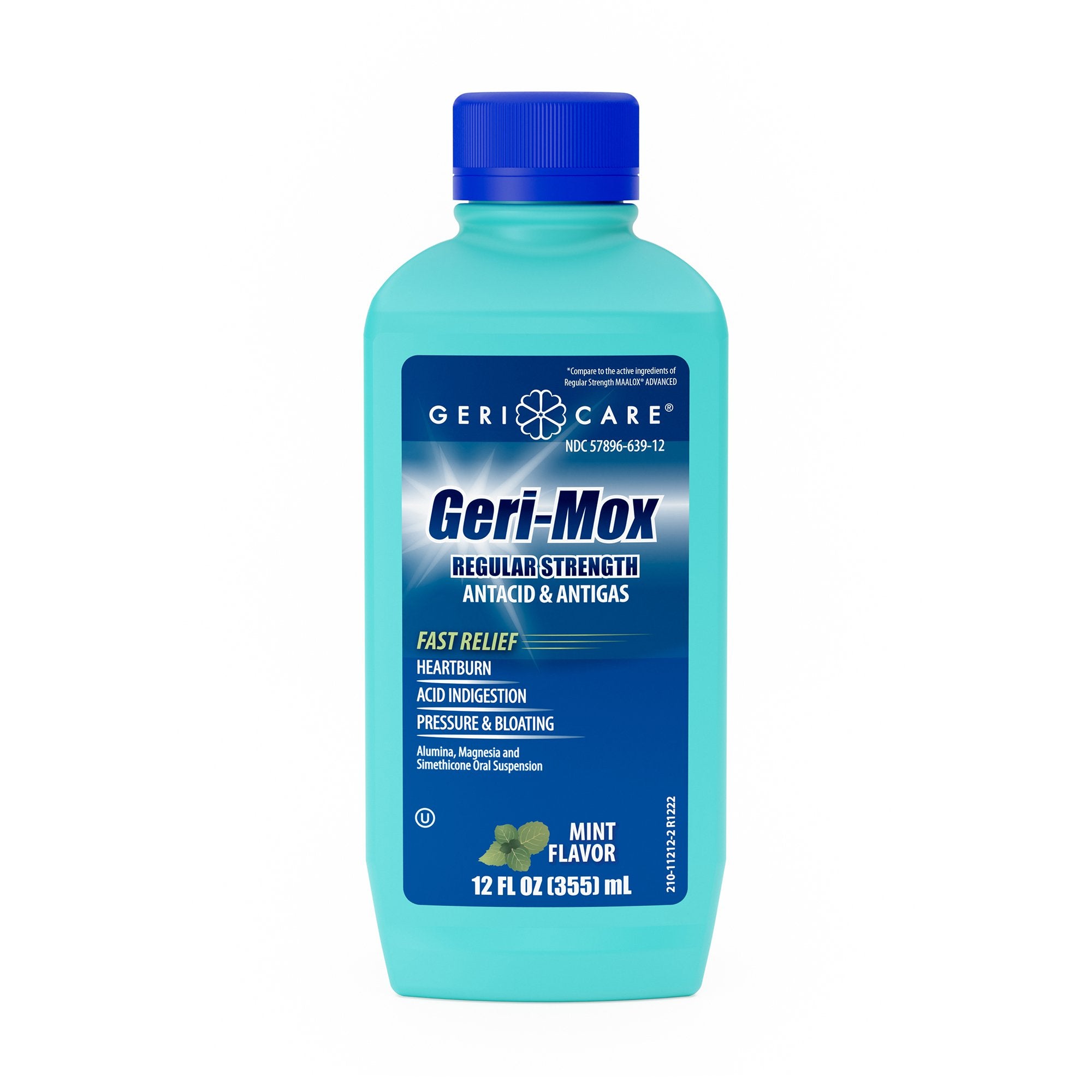 Geri-Care Geri-Mox Aluminum Hydroxide / Magnesium Hydroxide Antacid-Antacid Geri-Care Oral Suspension 12 oz.