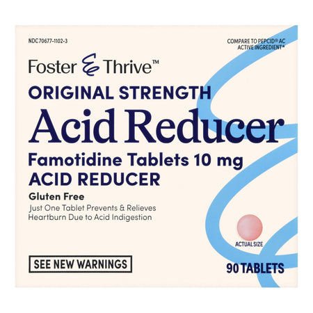 Foster & Thrive™ Original Strength Acid Reducer Famotidine Tablets 10 mg - Pharmaceuticals>Over the Counter>Gastrointestin...