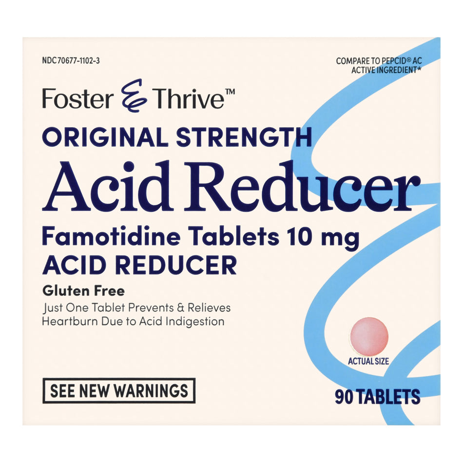 Foster & Thrive™ Original Strength Acid Reducer Famotidine Tablets 10 mg - Pharmaceuticals>Over the Counter>Gastrointestin...