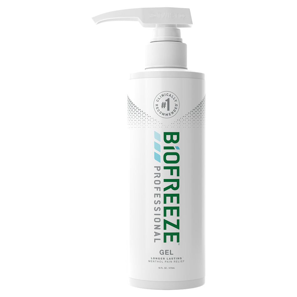 Biofreeze Professional Pain Relieving Gel, 16-ounce pump bottle-Topical Pain Relief Biofreeze Professional 5% Strength Menthol Topical Gel 16 oz.