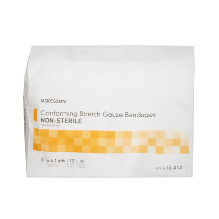 McKesson Conforming Bandage, 3 Inch x 4-1/10 Yard-Conforming Bandage McKesson 3 Inch X 4-1/10 Yard NonSterile 12 per Pack
