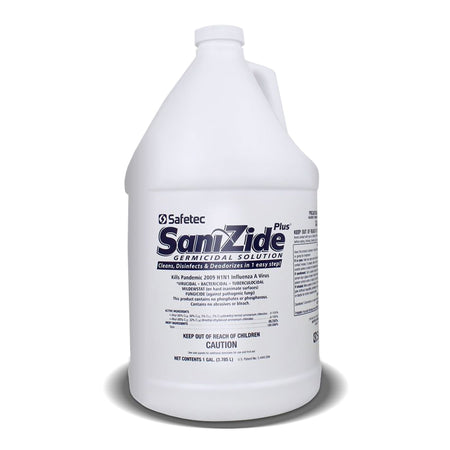 SaniZide Plus Surface Disinfectant Cleaner, 1 gal.-SaniZide Plus Surface Disinfectant Cleaner Broad Spectrum Manual Pour Liquid 1 gal. Jug Ammonia Scent NonSterile