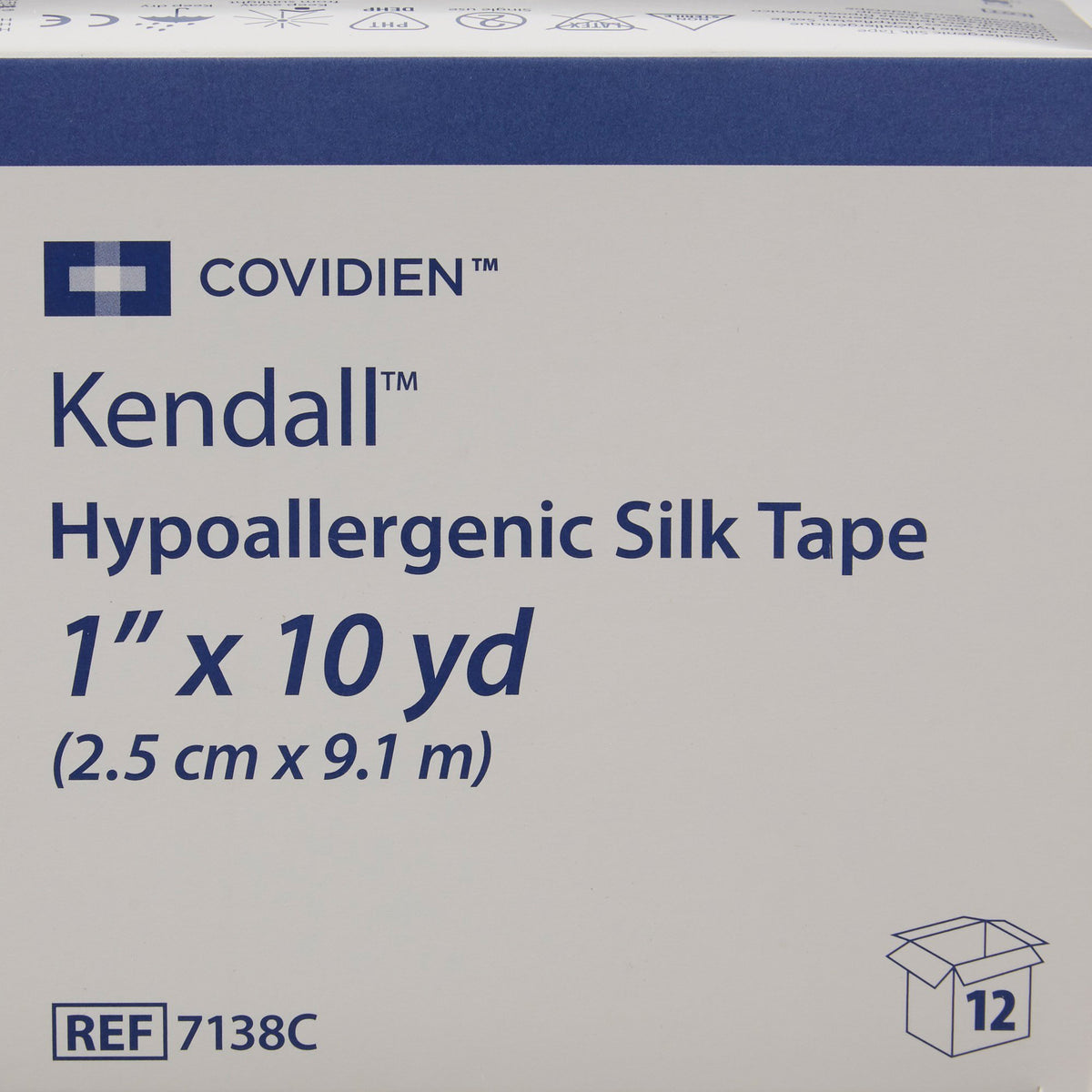 Kendall Hypoallergenic Silk-Like Cloth Medical Tape, 1 Inch x 10 Yard, White-Hypoallergenic Medical Tape Kendall Hypoallergenic Silk White 1 Inch X 10 Yard Silk-Like Cloth NonSterile