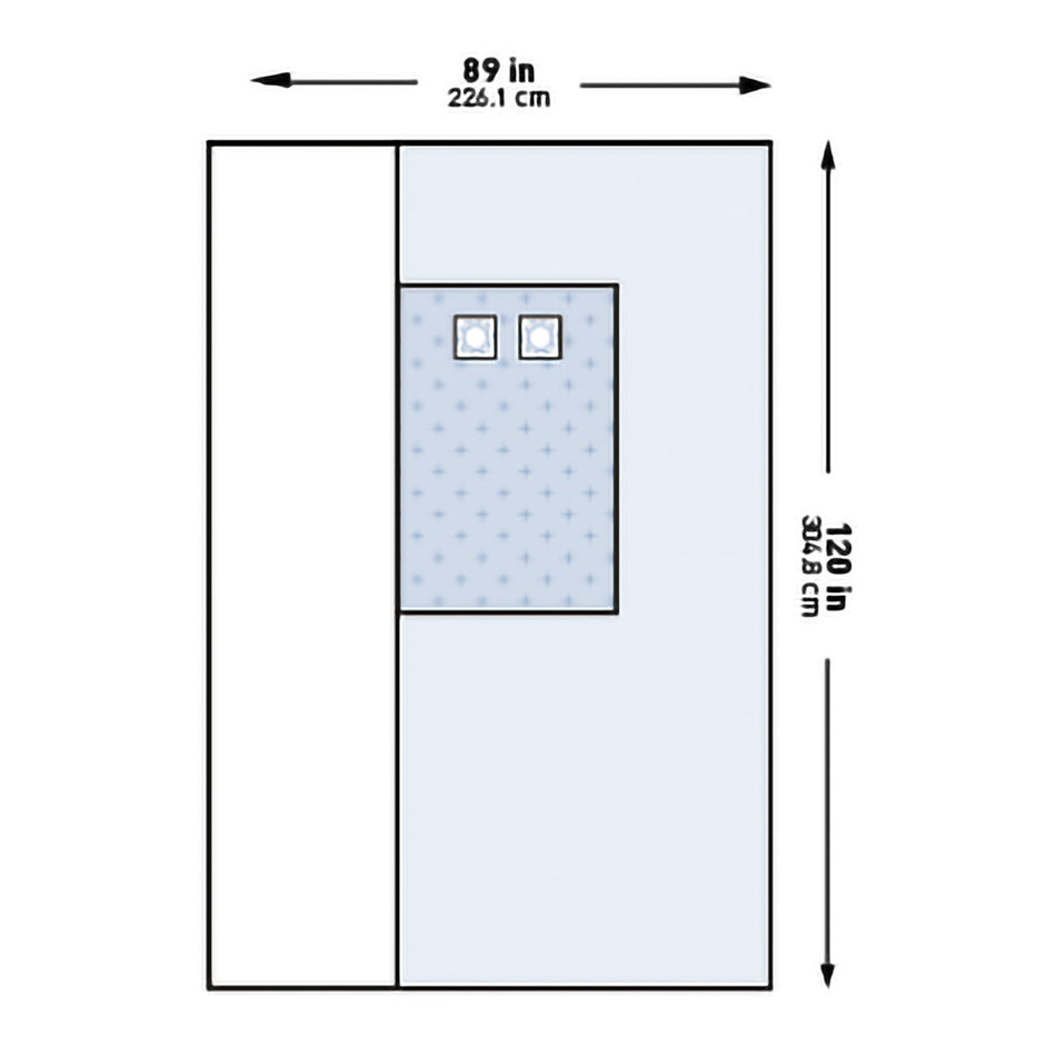 McKesson Sterile Femoral Angiography Drape, 89 x 120 Inch - Textiles>Procedure Drapes and Sheets>Drape Sheets - McKesson B...