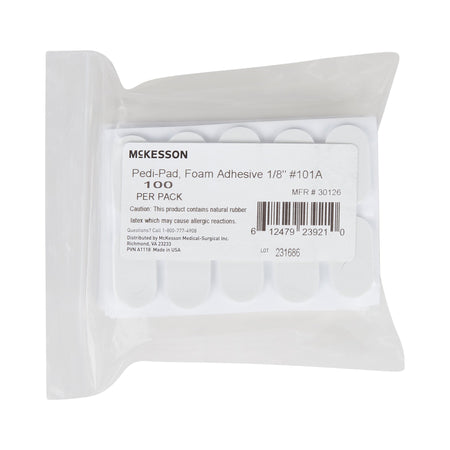 McKesson Pedi-Pad Adhesive Protective Pad, Size 101-A-Protective Pad McKesson Pedi-Pad Size 101-A Adhesive Foot
