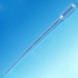 Globe Scientific Graduated Transfer Pipette, 5 mL, 1.8 mL Draw Volume-Globe Scientific Transfer Pipette 5 mL 0.5 mL Graduation Increments NonSterile