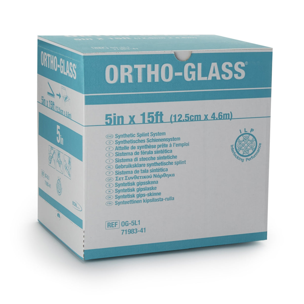 Ortho-Glass® Splint Roll, White, 5 Inch x 5 Yard - Orthopedic>Casting>Cast and Splint Materials - BSN Medical