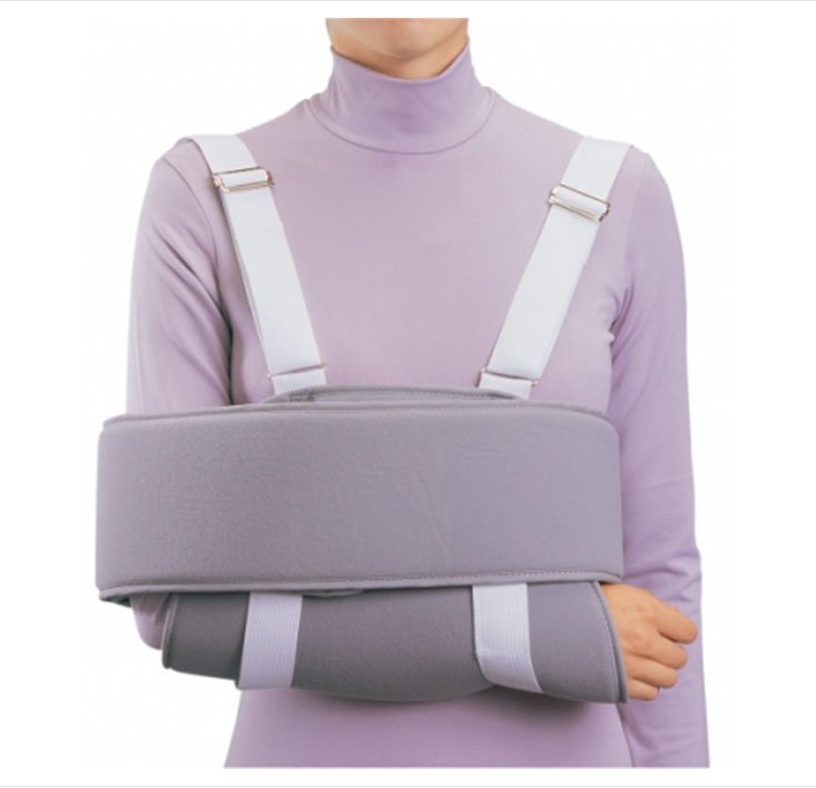 ProCare� Shoulder Sling, One Size Fits Most-Sling and Swathe Shoulder Immobilizer PROCARE� Deluxe One Size Fits Most Foam Buckle Closure Left or Right Arm