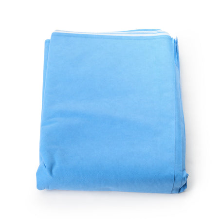 Quick Check H500 Sterilization Wrap, 48 x 48 Inch-QUICK CHECK* H500 Sterilization Wrap White / Blue 48 X 48 Inch Dual Layer SMS Polypropylene Steam / EO Gas / Hydrogen Peroxide