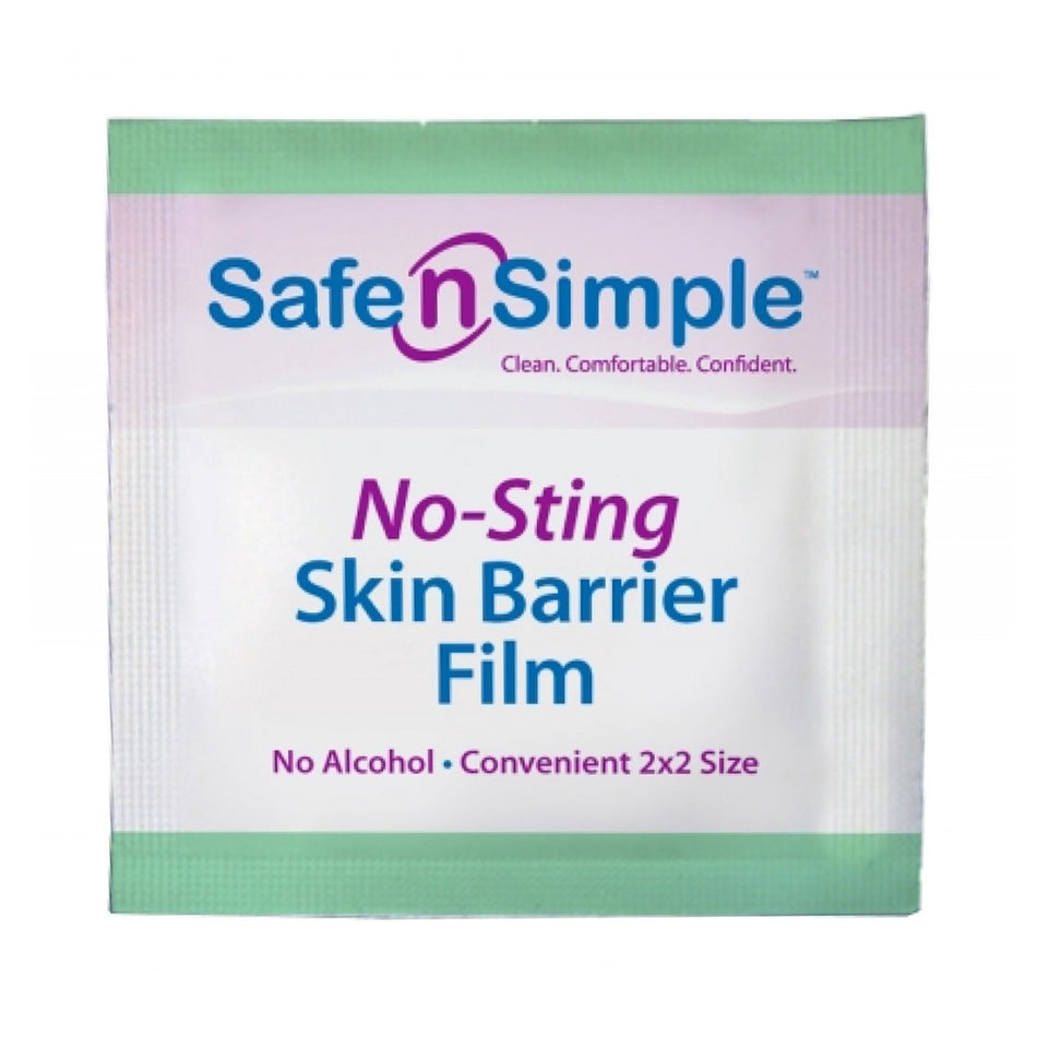 Safe N Simple No-Sting Skin Barrier Wands-Skin Barrier Applicator Safe N Simple� No-Sting 60% / 20% Strength Purified Water / Polyvinylpyrrolidone / Glycerin Individual Packet Sterile