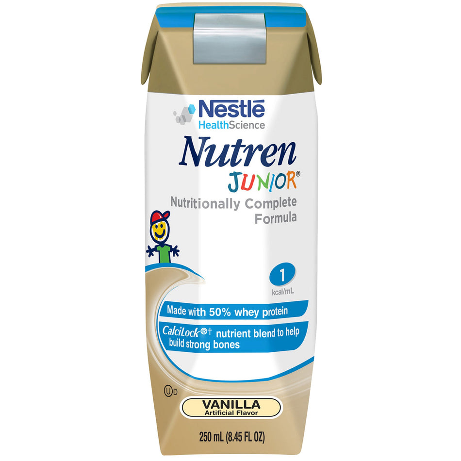 Nutren� Junior Nutritionally Complete Formula, Vanilla, 8.45-ounce Tetra Prisma�-Pediatric Oral Supplement Nutren� Junior Vanilla Flavor 8.45 oz. Tetra Prisma� Liquid Whey Protein Lactose Intolerance