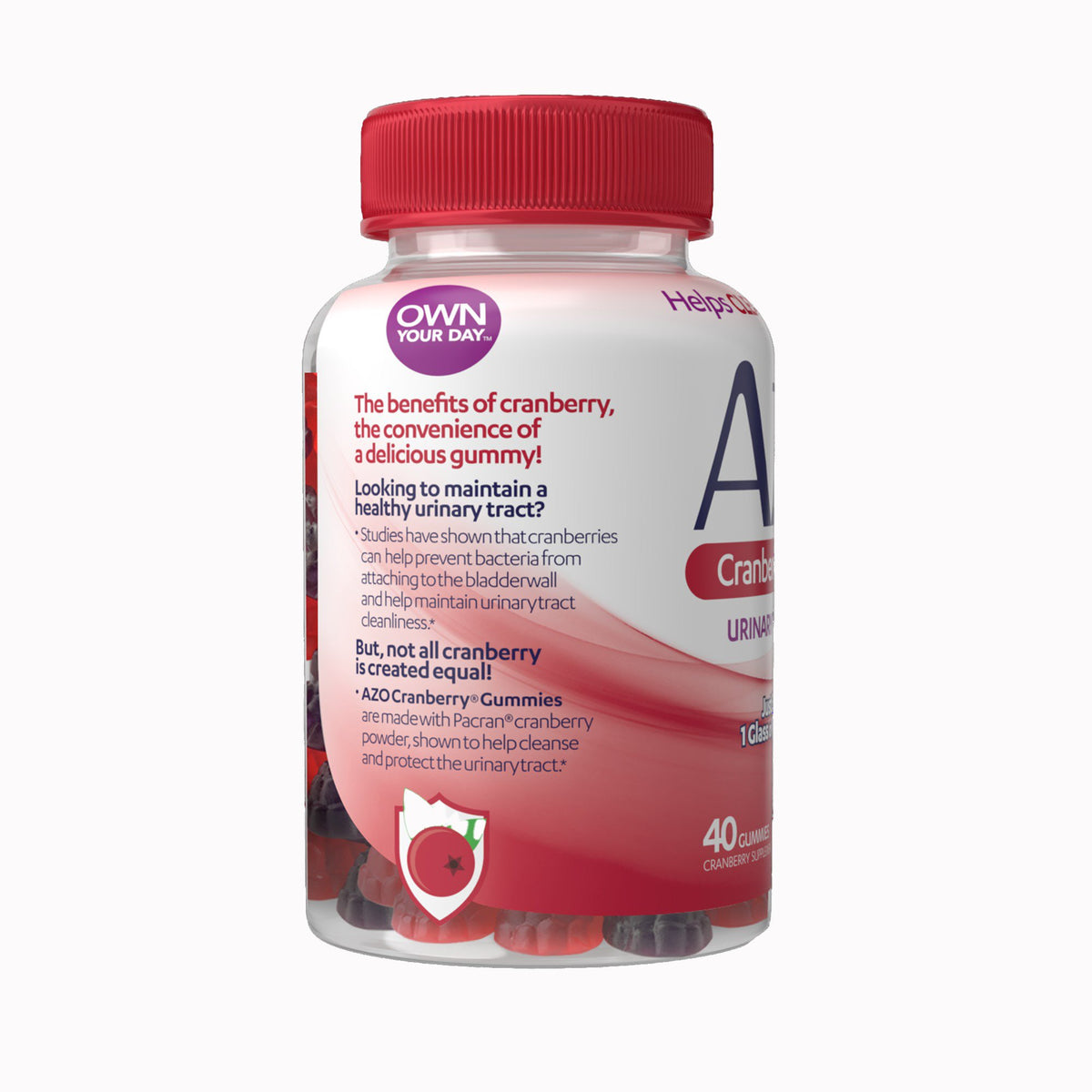 AZO® Cranberry, 40 Convenient Gummies in a Bottle