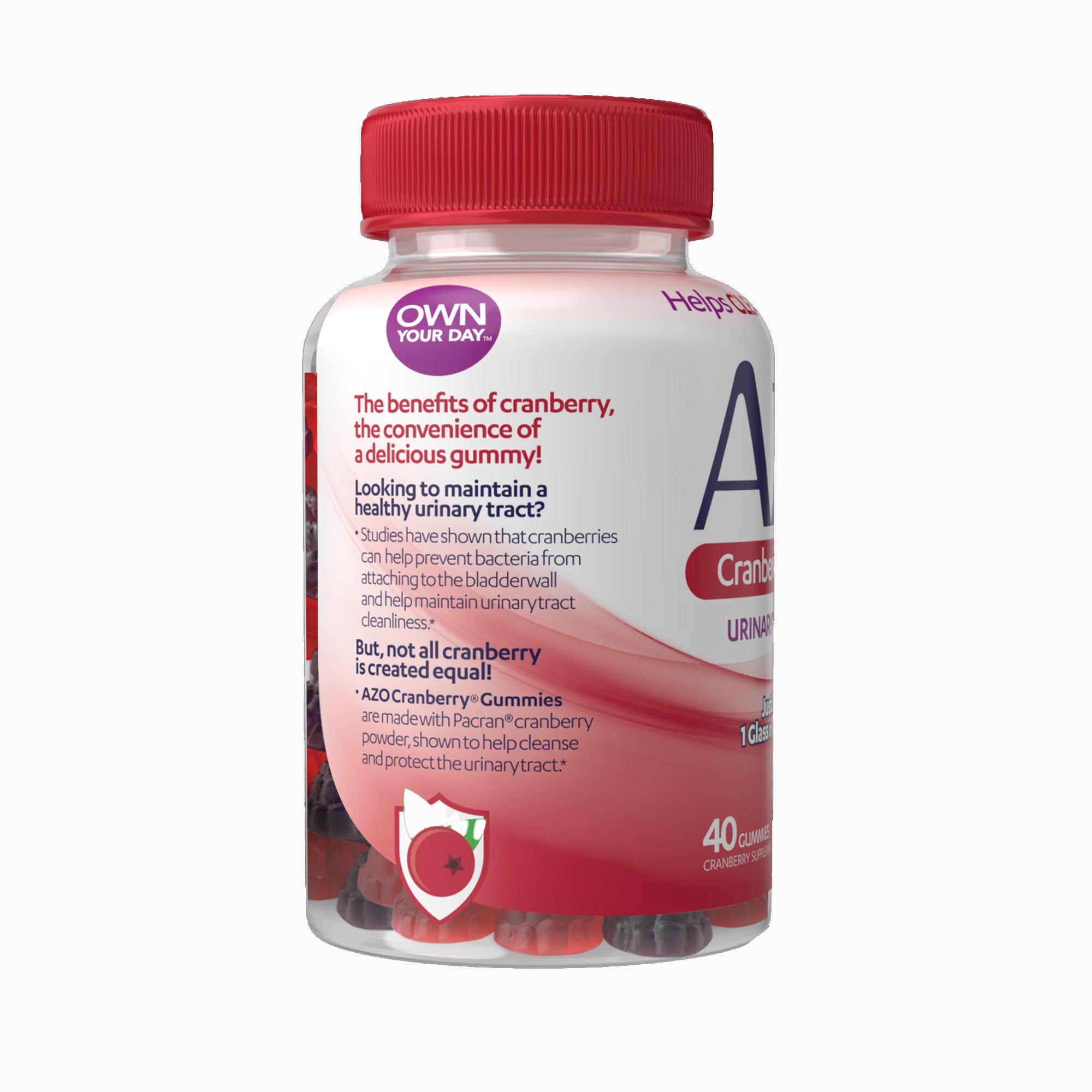 AZO® Cranberry, 40 Convenient Gummies in a Bottle