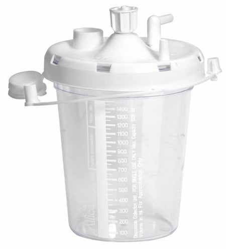 Allied� Suction Canister for use with OptiVac� Aspirators, 1500 mL-Suction Canister Allied� 1500 mL Snap-On Lid