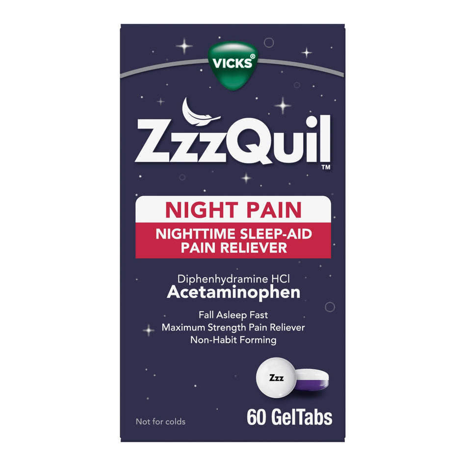Vicks ZzzQuil Night Pain GelTabs-Sleep Aid Vicks� Night Geltab