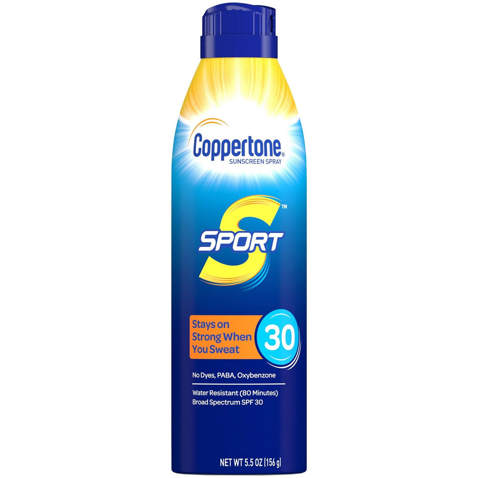 Coppertone� Sport Sunscreen Spray, SPF 30-Sunscreen Coppertone� Sport SPF 30 Liquid 5.5 oz. Aerosol Can