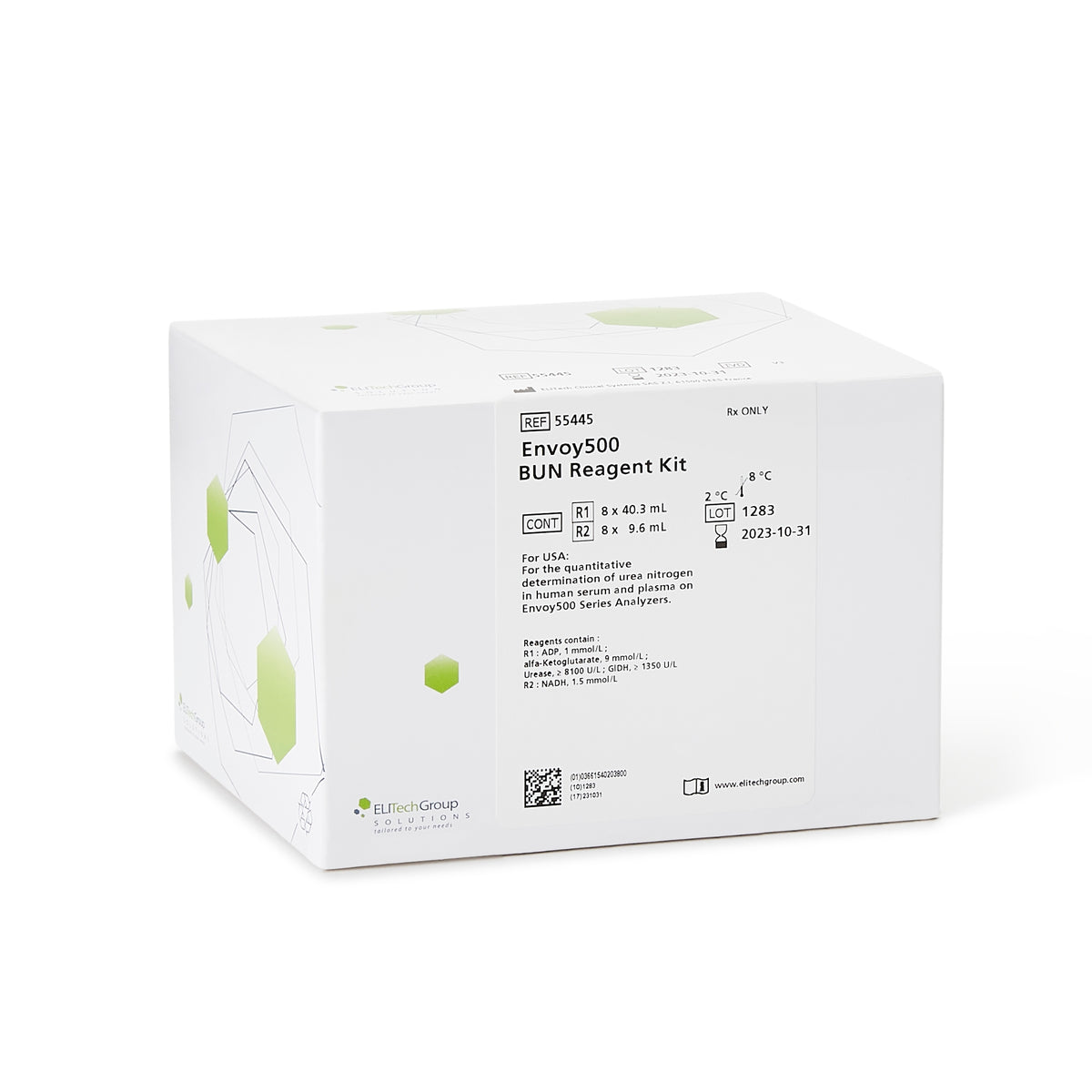Envoy General Chemistry Reagent for use with Envoy 500+ Chemistry Systems, BUN test-"General Chemistry Reagent Envoy Blood Urea Nitrogen (BUN) For Envoy 500+ Chemistry System 1,200 Tests"