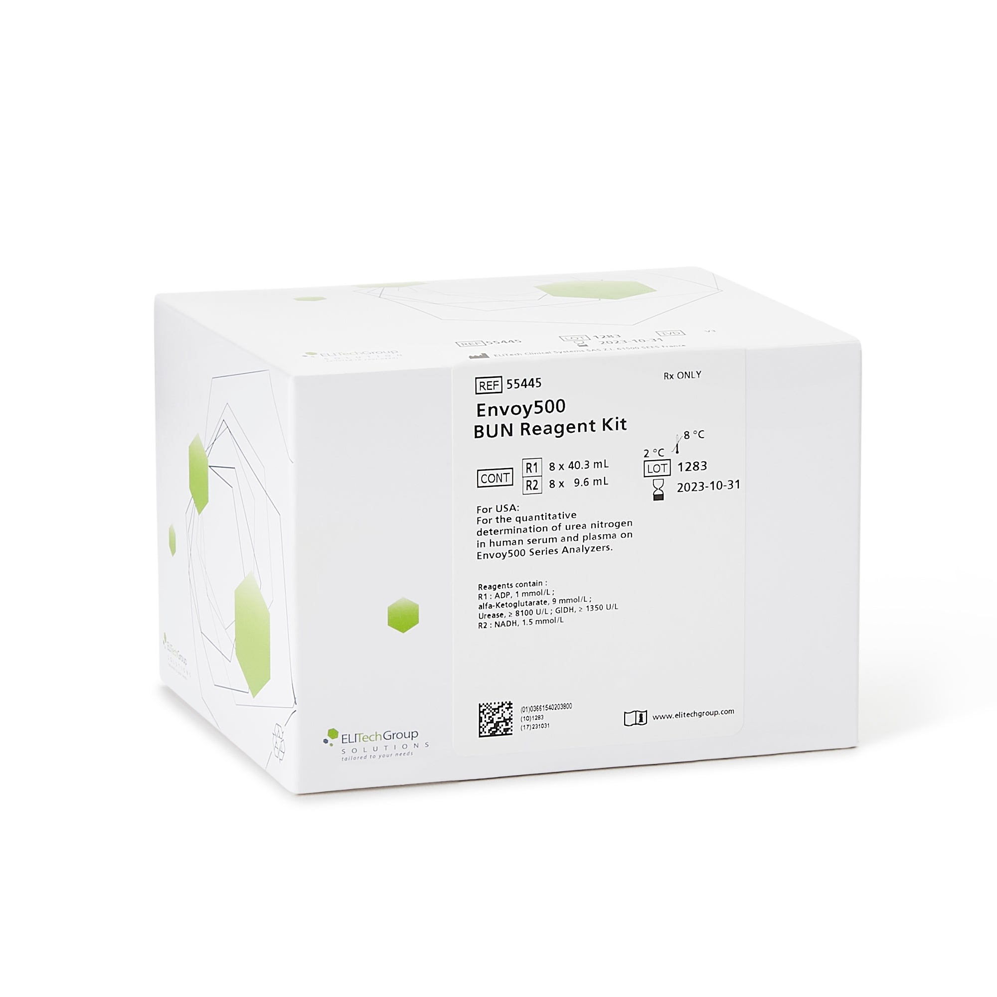 Envoy General Chemistry Reagent for use with Envoy 500+ Chemistry Systems, BUN test-"General Chemistry Reagent Envoy Blood Urea Nitrogen (BUN) For Envoy 500+ Chemistry System 1,200 Tests"