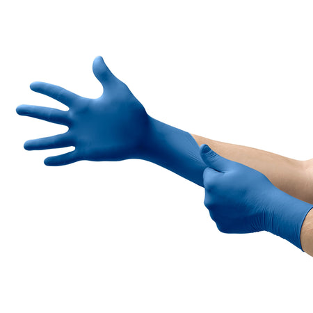 Ultrasense Nitrile Exam Glove, Extra Large, Blue-Exam Glove Ultrasense X-Large NonSterile Nitrile Standard Cuff Length Textured Fingertips Blue Not Rated