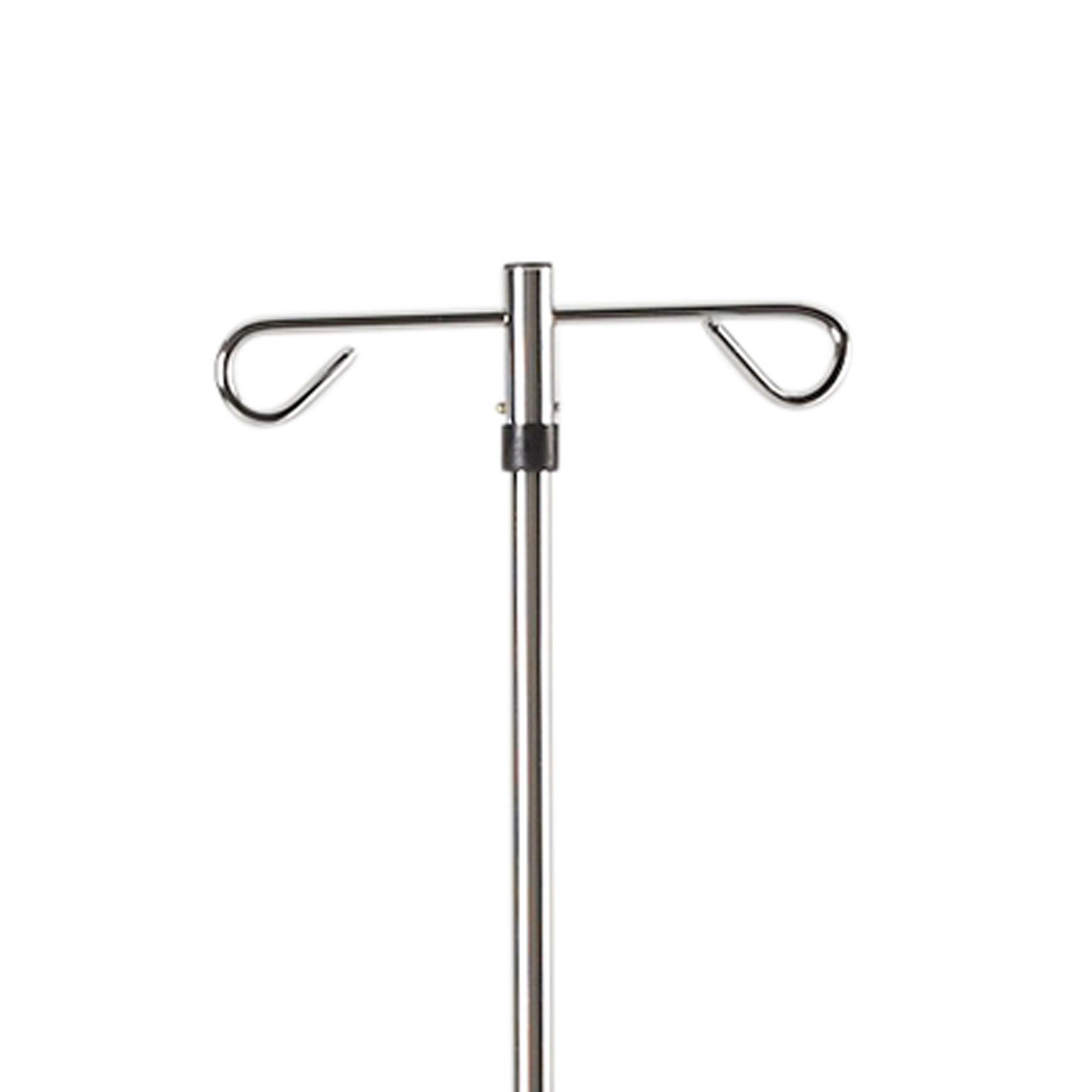 drive Steel IV Pole, 2-Hook-IV Stand 2 Hooks 4 Legs with Casters
