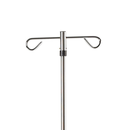 drive Steel IV Pole, 2-Hook-IV Stand 2 Hooks 4 Legs with Casters