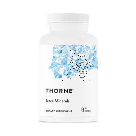 Thorne Trace Minerals Dietary Supplement-Dietary Supplement THORNE Trace Minerals Zinc / Selenium / Manganese / Chromium / Boron 15 mg - 100 mcg - 2.5 mg - 100 mcg - 700 mcg Strength Capsule 90 per Bottle