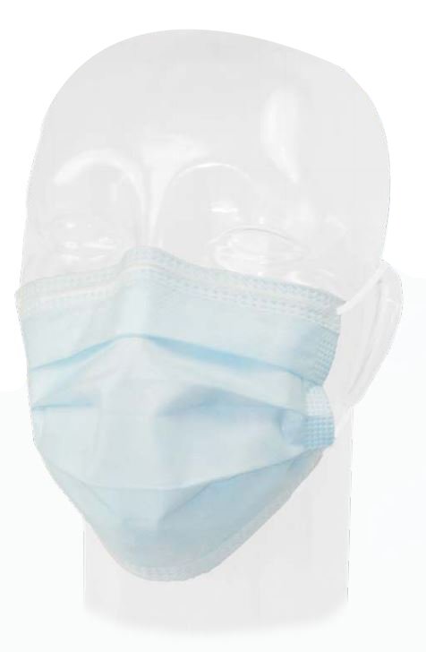 Precept Level 1 Procedure Mask, Blue-Procedure Mask Precept ASTM Level 1 Earloops One Size Fits Most