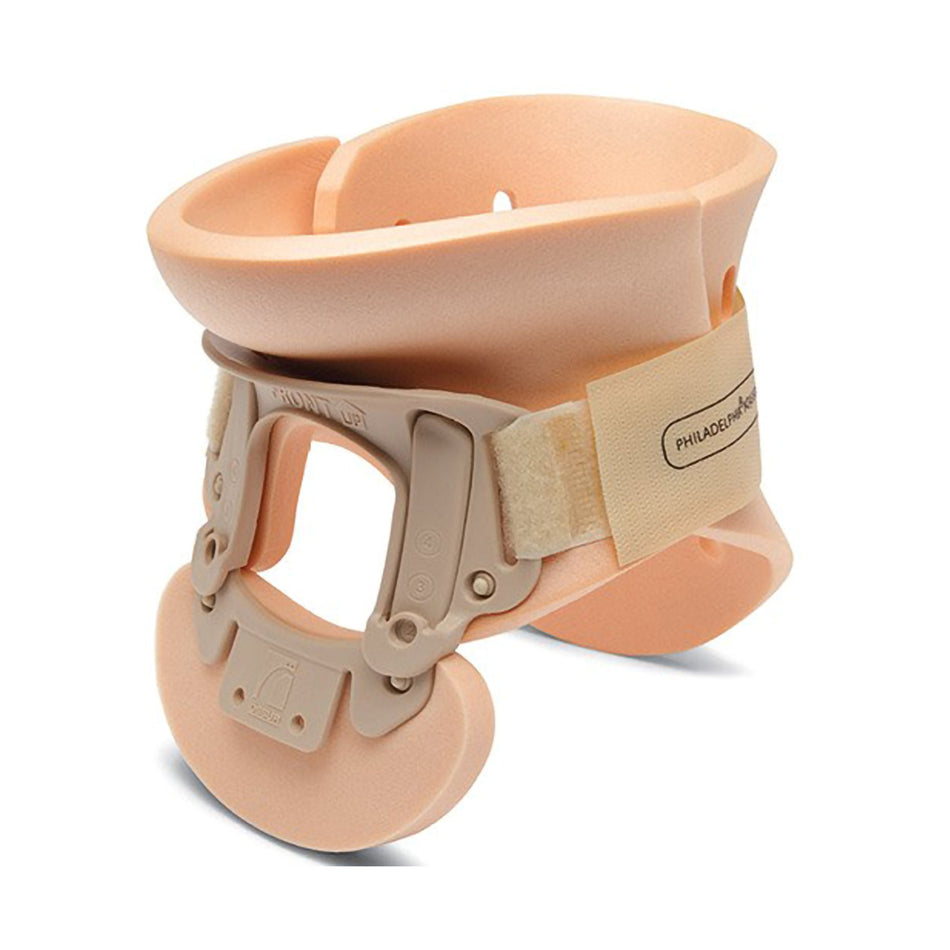 Ossur Philadelphia Cervical Collar, One Size Fits Most-Rigid Cervical Collar Ossur Philadelphia Preformed Adult One Size Fits Most Two-Piece / Trachea Opening Adjustable Height 10 to 19 Inch Neck Circumference