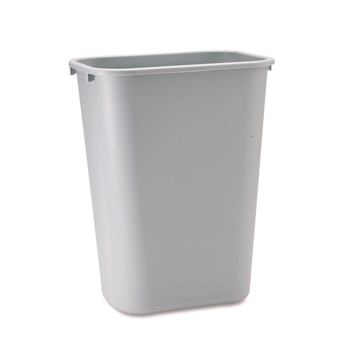 Trash Can Deskside 41-1/4 Quart Rectangular Gray LLDPE Open Top