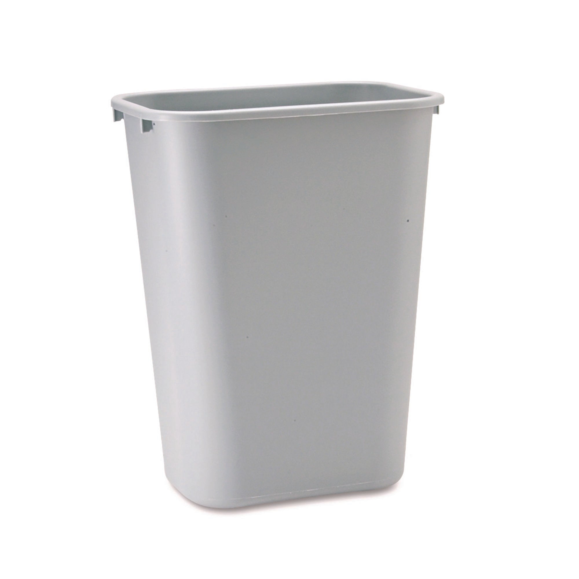 Trash Can Deskside 41-1/4 Quart Rectangular Gray LLDPE Open Top