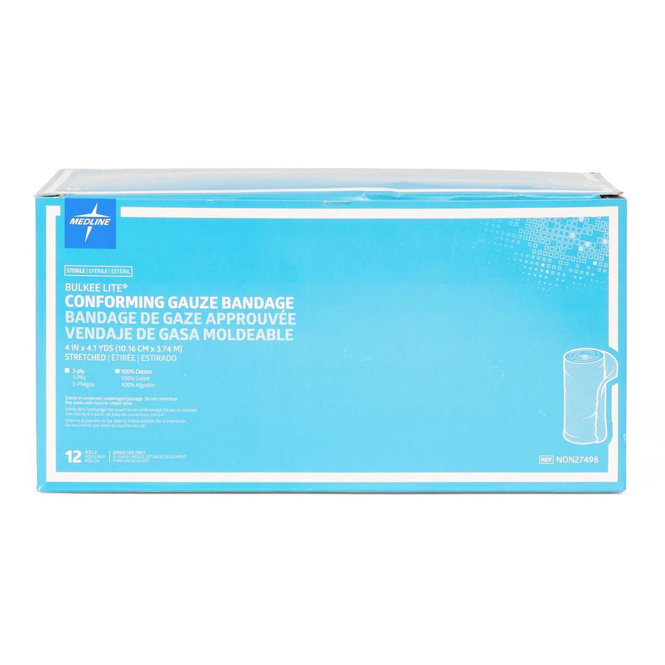 Bulkee Lite� Sterile Fluff Bandage Roll, 4 Inch x 4-1/10 Yard-Fluff Bandage Roll Bulkee Lite� 4 Inch X 4-1/10 Yard 3-Ply Sterile 1 per Pack