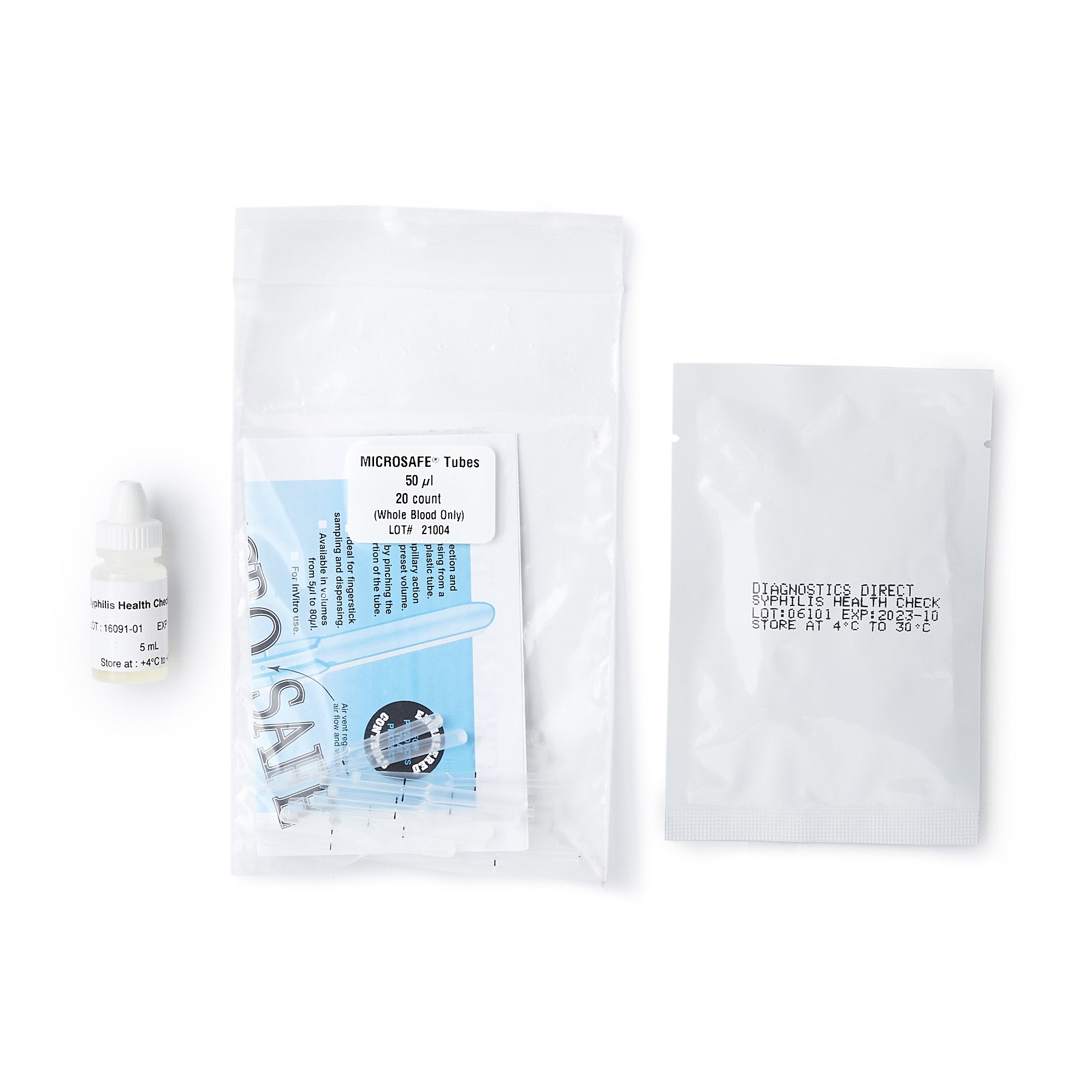 Syphilis Health Check Syphilis Screen Infectious Disease Immunoassay Sexual Health Test Kit-Sexual Health Test Kit Syphilis Health Check Syphilis Screen 20 Tests CLIA Waived Sample Dependent