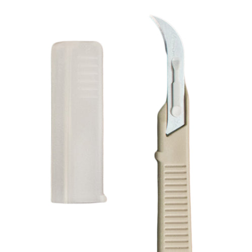 Scalpel #12 Disposable Generic Bx/10 w/Safety Guard