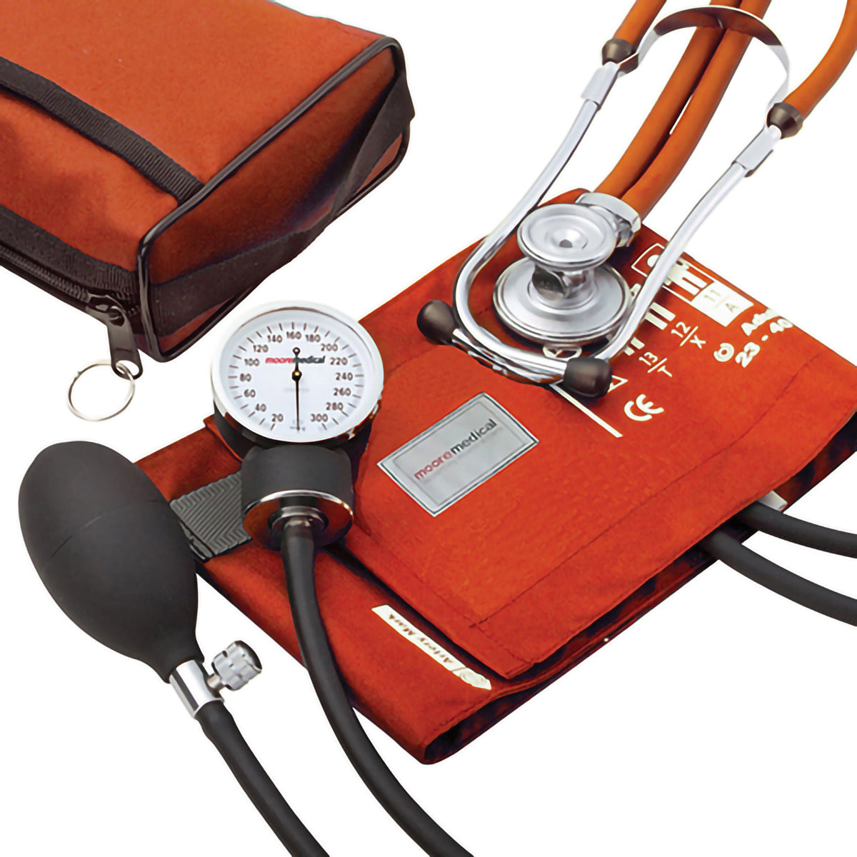 McKesson Blood Pressure Combo Kit with Sprague Stethoscope, Orange, Size 11 - Diagnostic Instruments and Supplies>Blood Pr...