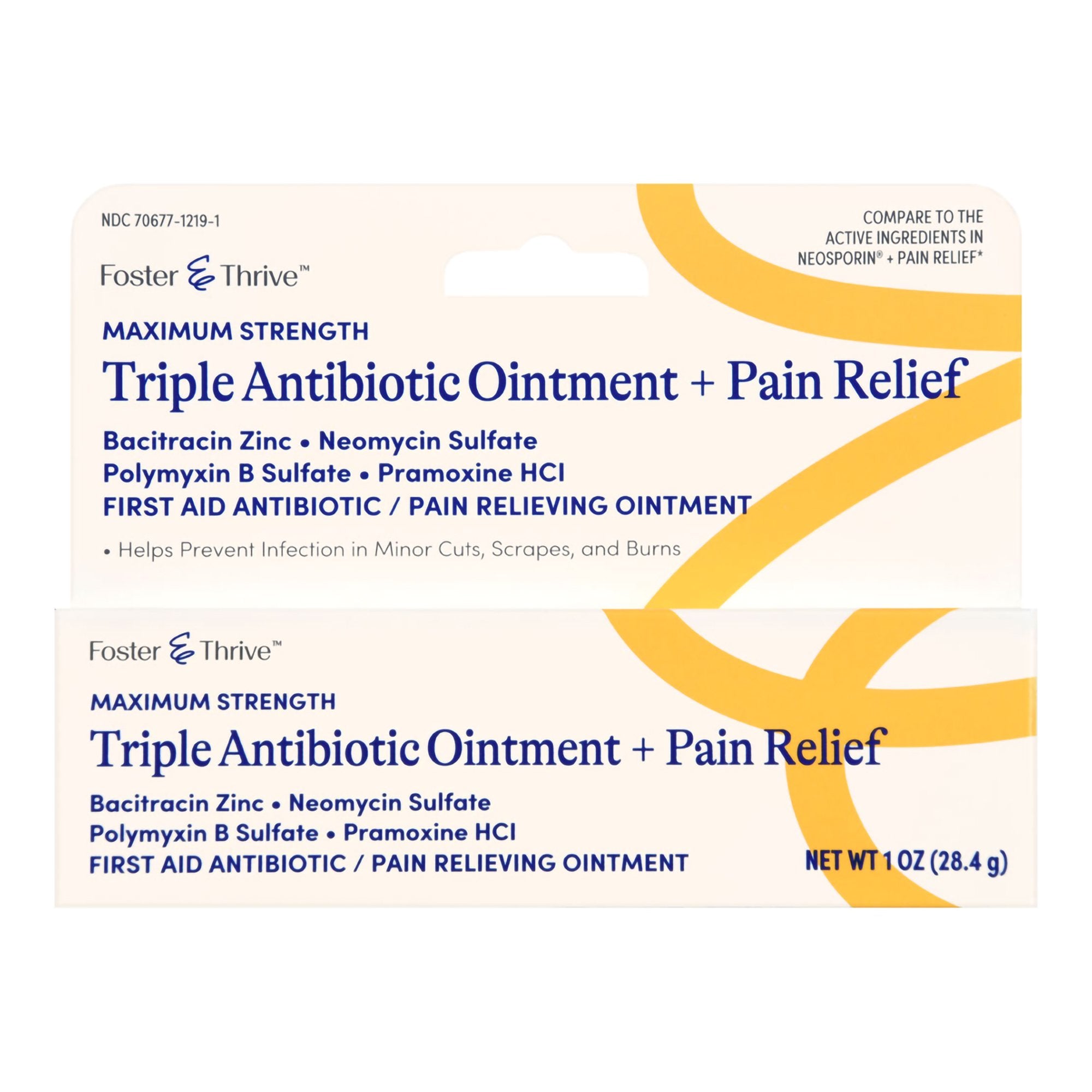 Foster & Thrive™ Maximum Strength Triple Antibiotic + Pain Relief Ointment - Pharmaceuticals>Over the Counter>First Aid -...