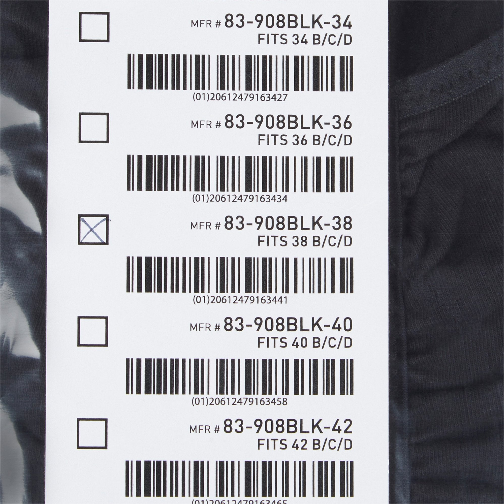 McKesson Surgi-Bra� II, 38 Inch, Black-Post-Surgical Bra McKesson Black 38 Inch