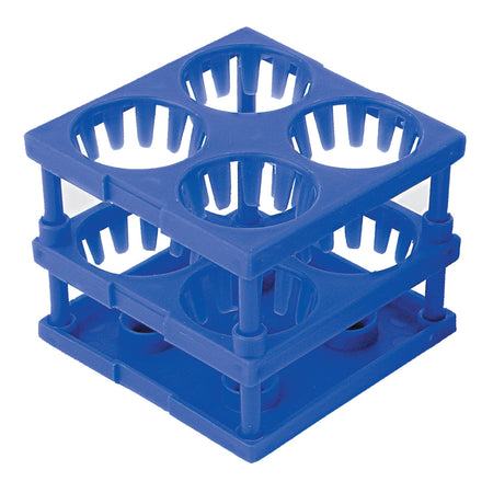 McKesson Tube Cube Rack-Tube Cube Rack McKesson 4 Place 26 to 30 mm Tube Size Blue 3 X 3 X 3 Inch