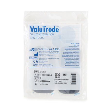 ValuTrode Neurostimulation Electrode for TENS units, 2 x 2 Inch-"ValuTrode Cloth Electrotherapy Electrode For TENS, NMES, and FES Units"