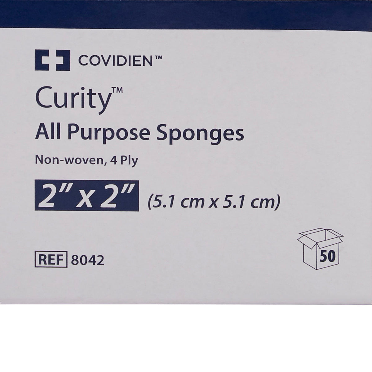 Curity Sterile Nonwoven Sponge, 2 x 2 Inch, 4-Ply-Nonwoven Sponge Curity 2 X 2 Inch 4-Ply Sterile 2 per Pack