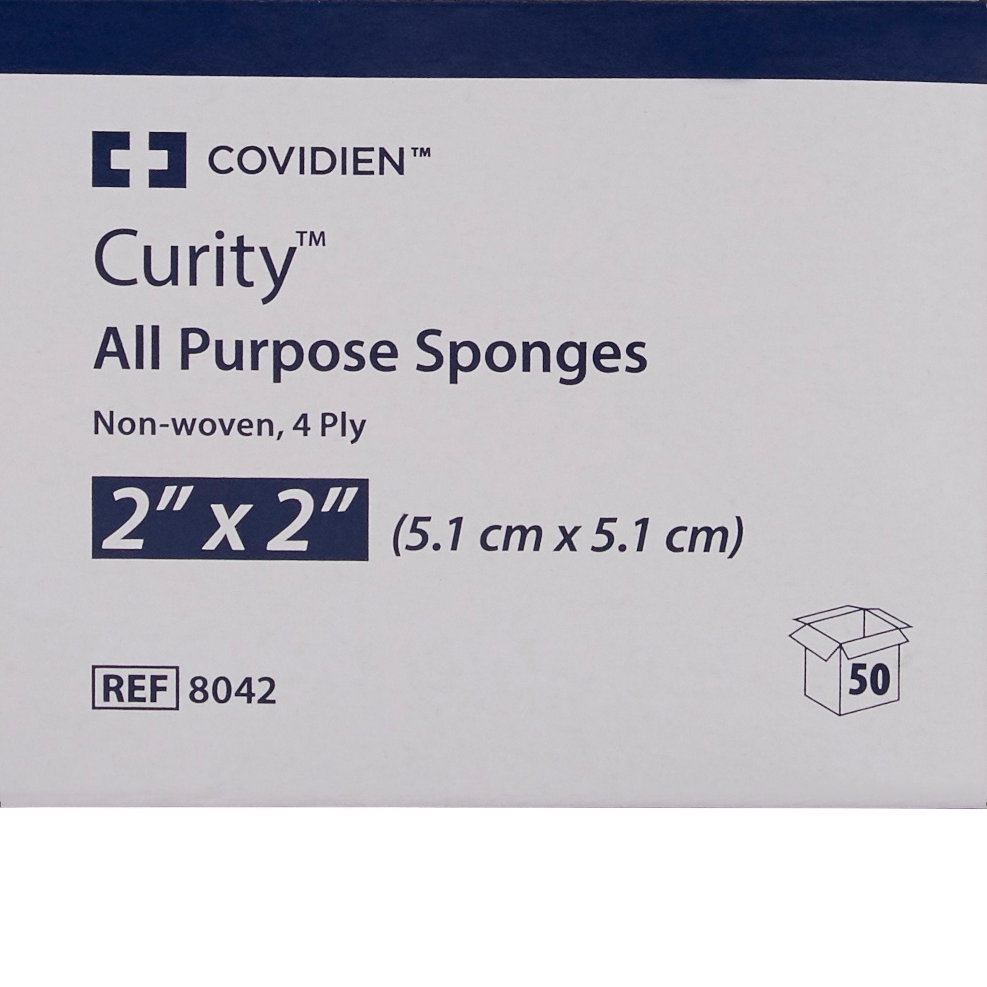Curity Sterile Nonwoven Sponge, 2 x 2 Inch, 4-Ply-Nonwoven Sponge Curity 2 X 2 Inch 4-Ply Sterile 2 per Pack