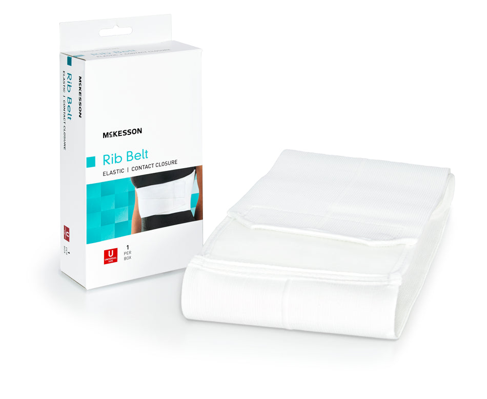 McKesson Rib Belt, One Size Fits Most-Rib Belt McKesson One Size Fits Most Hook and Loop Closure 28 to 50 Inch Waist Circumference 6 Inch Height Adult