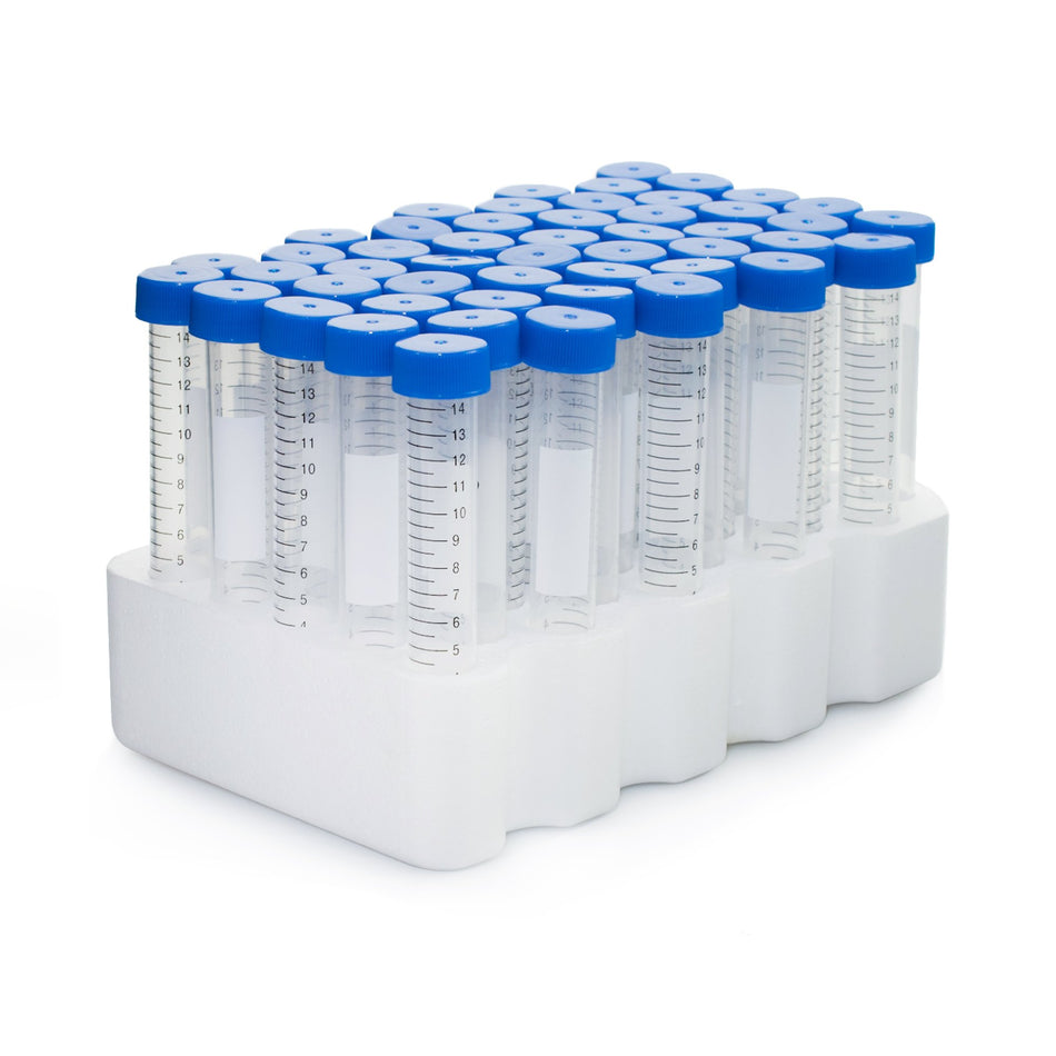 McKesson Centrifuge Tube, 15 mL, 17 x 120 mm-McKesson Centrifuge Tube Plain 15 mL Screw Cap Polypropylene Tube
