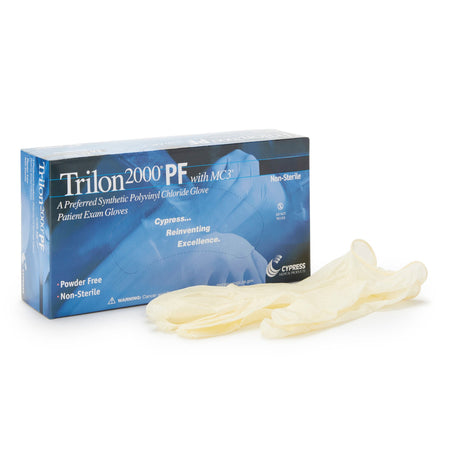 Trilon 2000® PF with MC3® Stretch Vinyl Exam Glove, Large, Ivory - Gloves>Exam Gloves - McKesson Brand