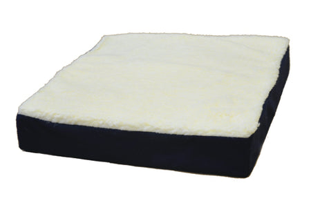 Gel Wheelchair Cushion w/ Fleece Top 16 x 18 x 3.5