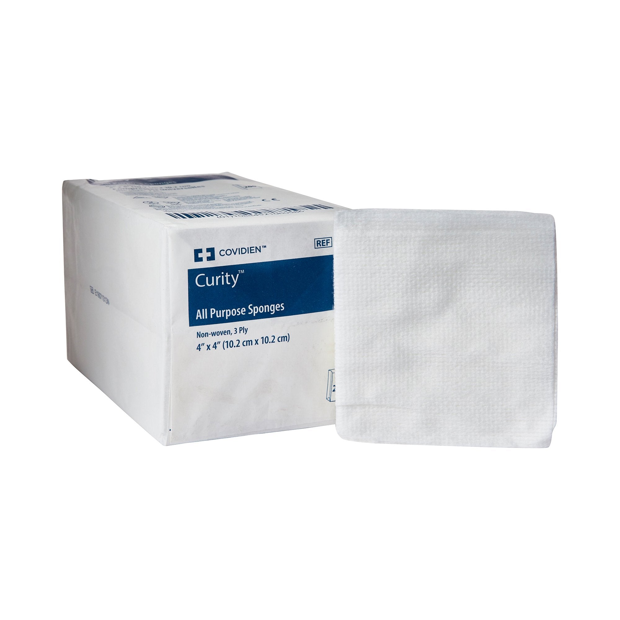 Curity Nonwoven Sponge, 4 x 4 Inch, 3-Ply-Nonwoven Sponge Curity 4 X 4 Inch 3-Ply NonSterile 200 per Pack