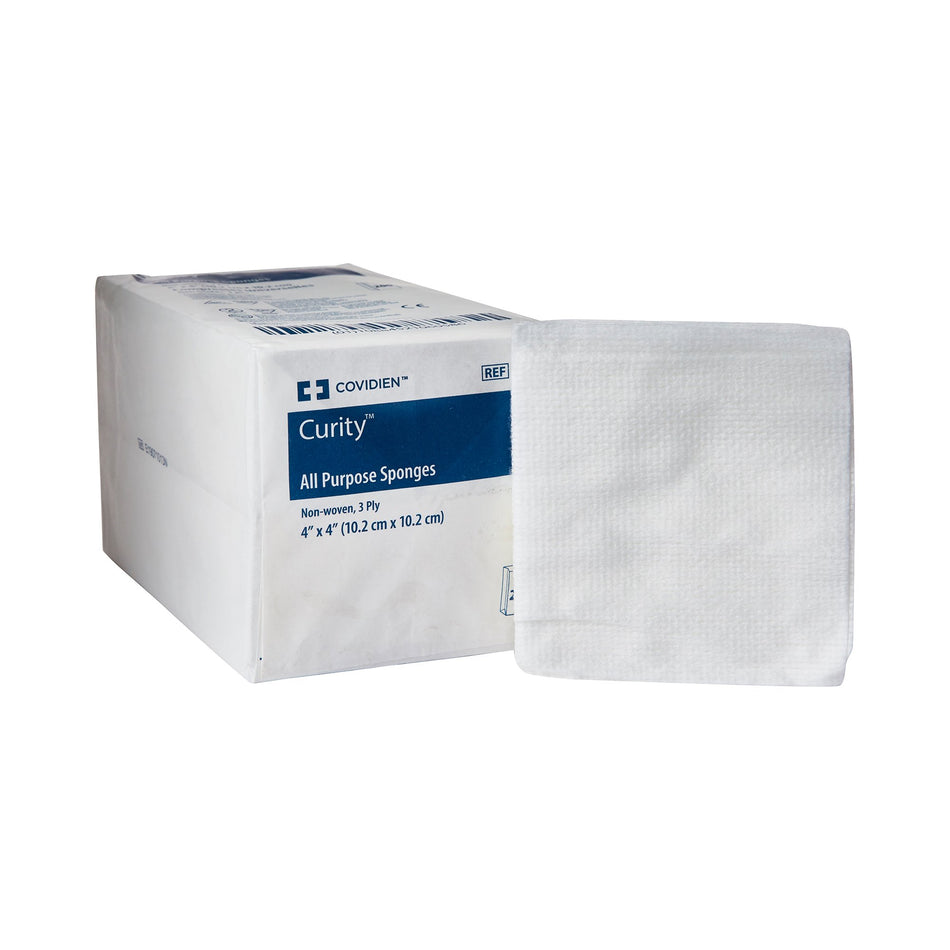 Curity� Nonwoven Sponge, 4 x 4 Inch, 3-Ply-Nonwoven Sponge Curity� 4 X 4 Inch 3-Ply NonSterile 200 per Pack
