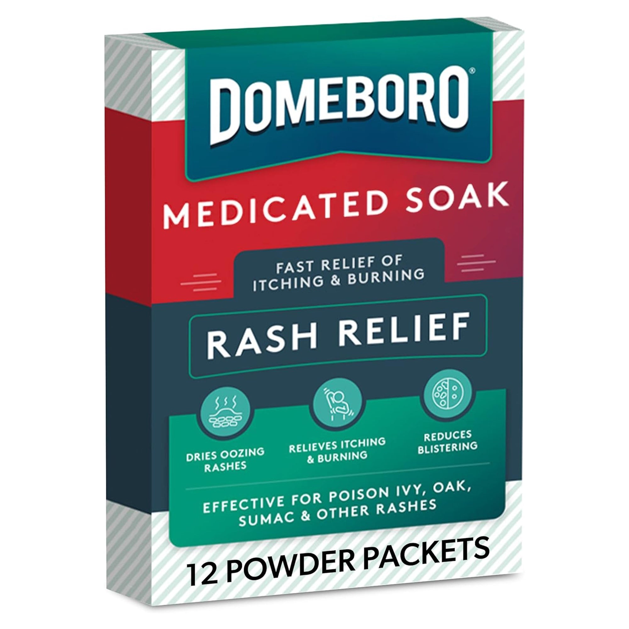 Domeboro Aluminum Acetate Rash Relief-Itch Relief Domeboro Rash Relief 952 mg - 1347 mg Strength Powder 2.2 Grams Individual Packet