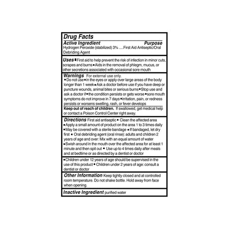 McKesson Hydrogen Peroxide Antiseptic, 4 oz. Bottle-Antiseptic McKesson Brand Topical Liquid 4 oz. Bottle