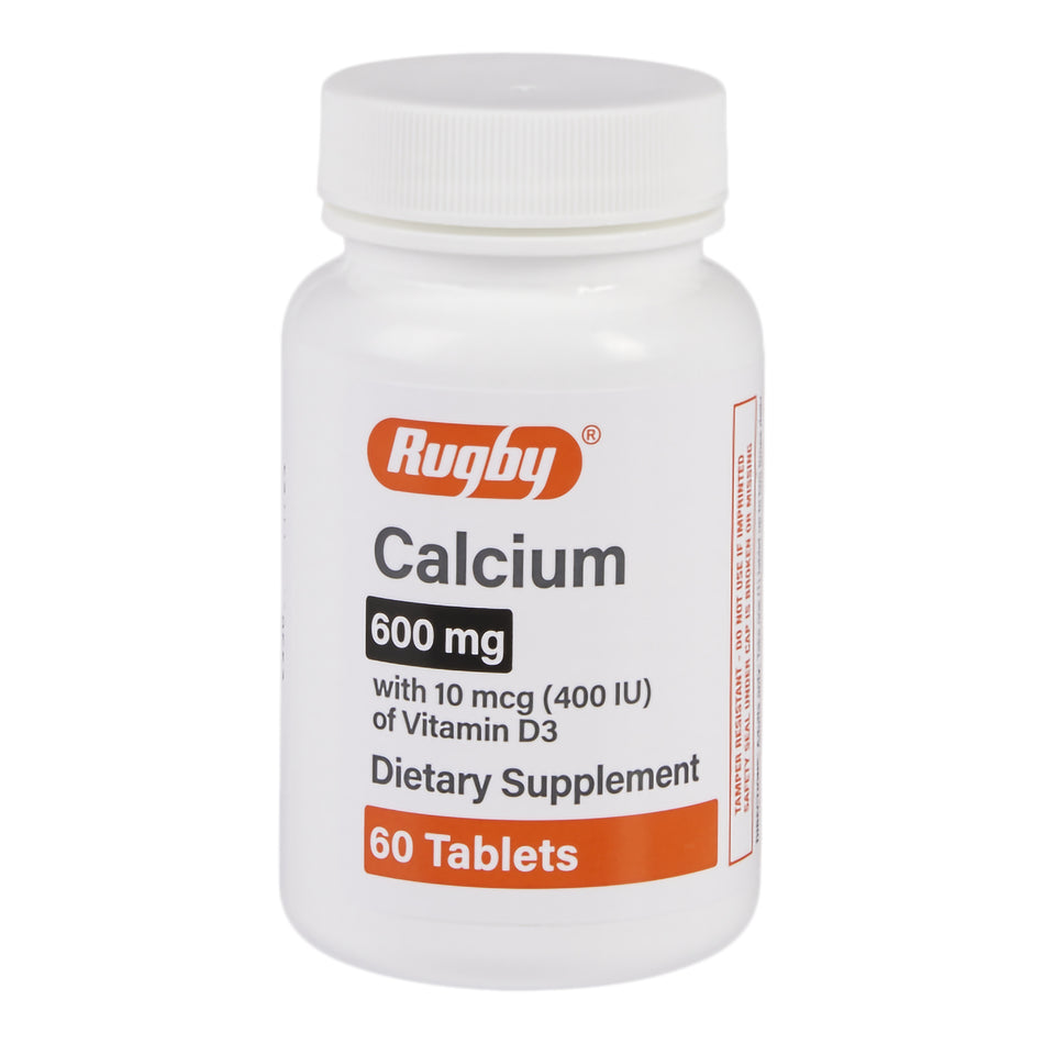 Rugby Calcium / Vitamin D-3 Tablet-Joint Health Supplement Calcium / Vitamin D3 Tablet 60 per Bottle